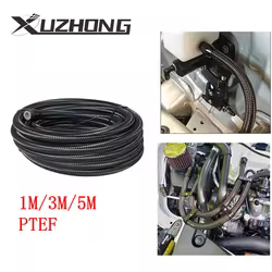 Manguera de aceite PTFE trenzada en acero inoxidable AN4-AN12