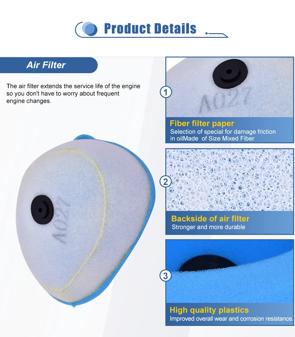 detalle del filtro de aire