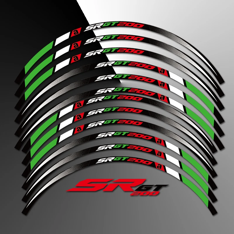 Pegatina reflectante impermeable para llanta – Aprilia SR GT 200 - imagen 4