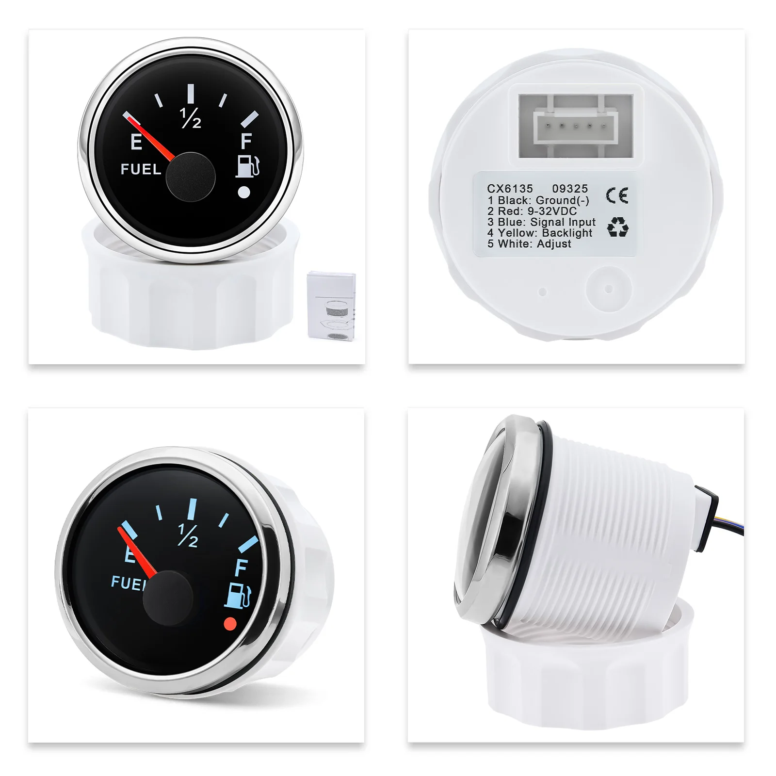 Medidor de nivel de combustible 52 mm 240-33 ohmios 12/24 V - imagen 4