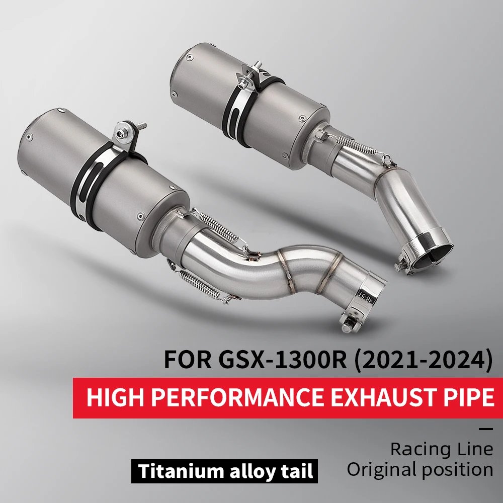 Tubo de escape intermedio 51mm para Suzuki GSX-1300R 2021-2024