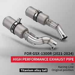 Tubo de escape intermedio 51mm para Suzuki GSX-1300R 2021-2024