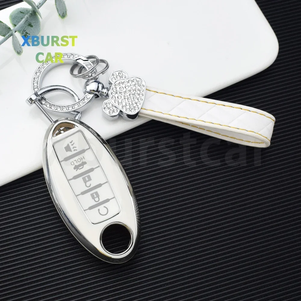 Funda protectora llave TPU Nissan Qashqai X-Trail Juke 4 botones