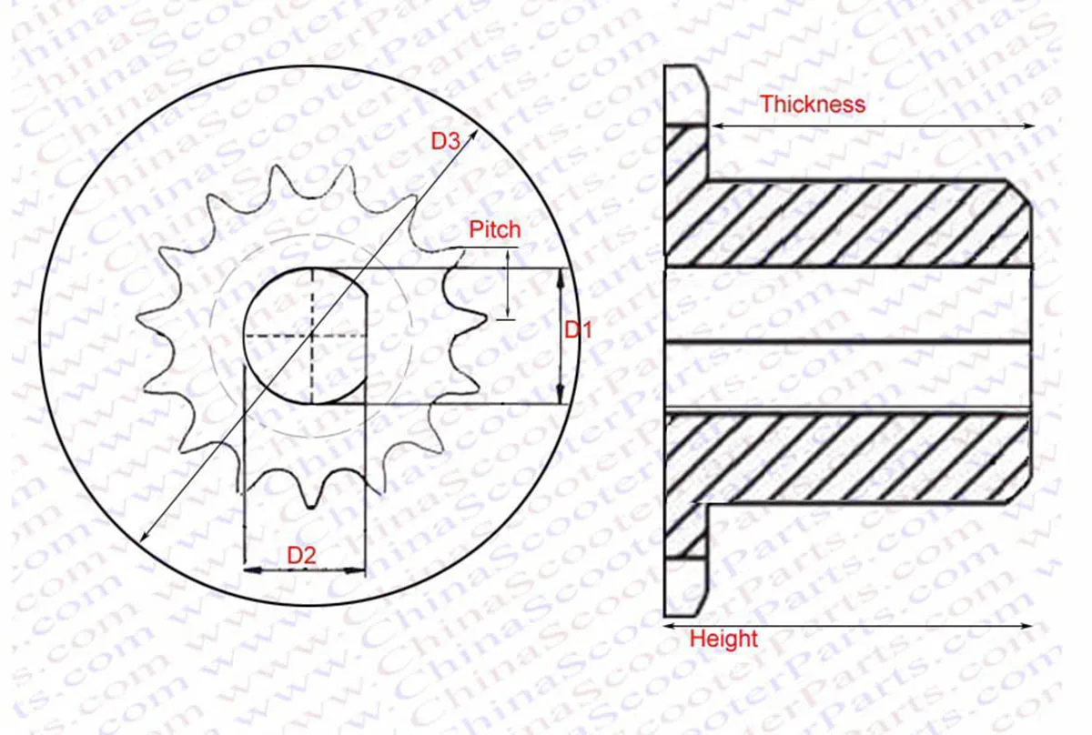Correa de transmisión para patinete eléctrico Razor EVO X-Treme e IZIP - imagen 4