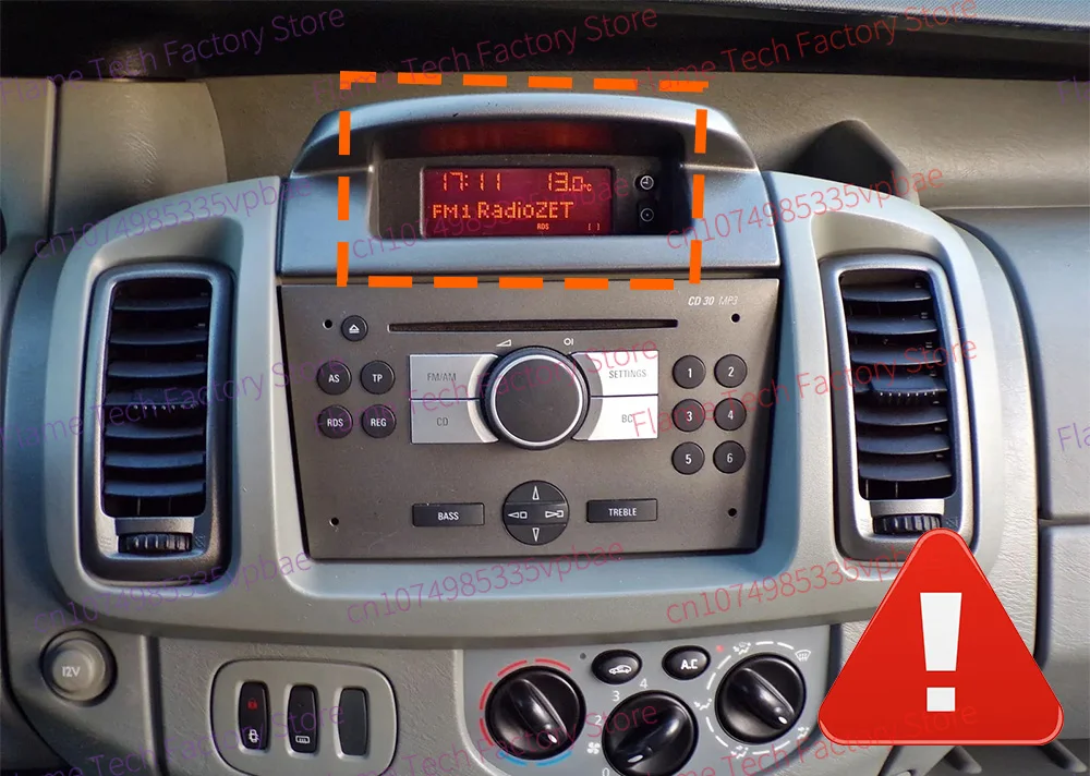 Cableado y conectores del adaptador plug and play para Opel Vivaro