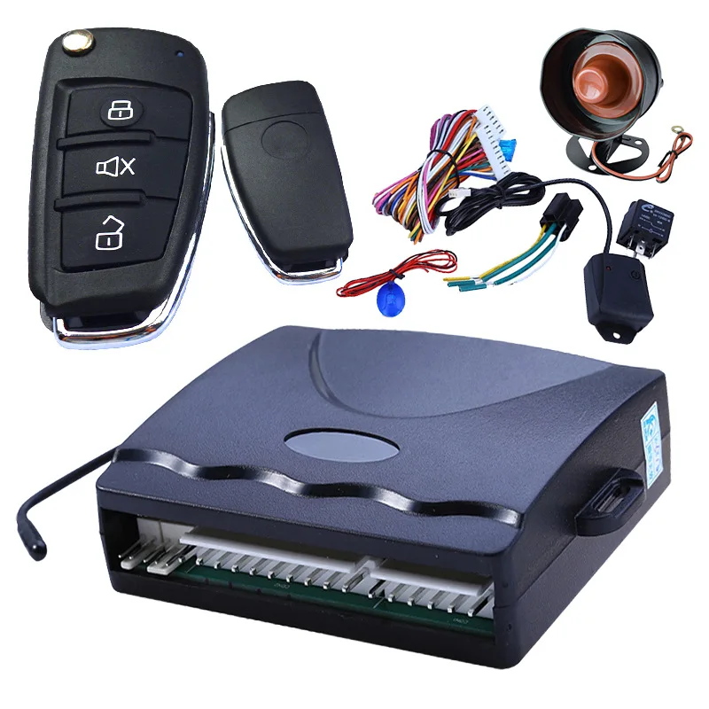 Alarma coche con control remoto sin llave y cierre centralizado – universal 4 puertas
