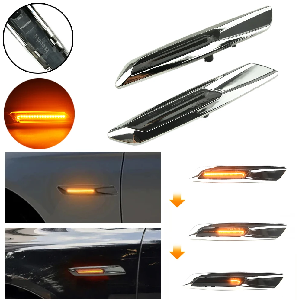 Luces LED laterales ámbar dinámicas BMW Serie 1 3 5 E90