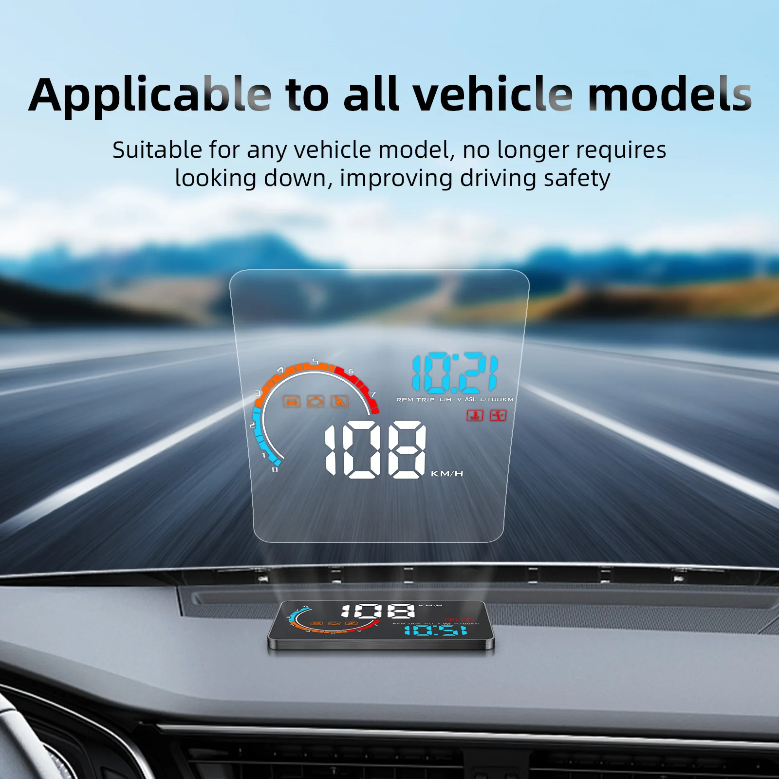 Película reflectante HUD para coche con pantalla frontal protectora - imagen 3
