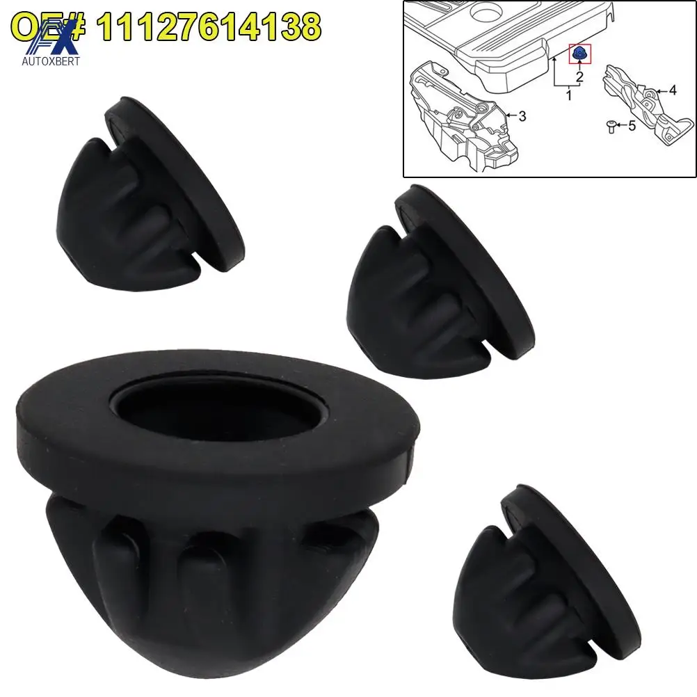 BMW OEM 11127614138 arandelas de goma cubierta motor Serie 1-7