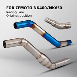 Codo de escape Slip-On 51mm para CFMOTO NK400 NK650