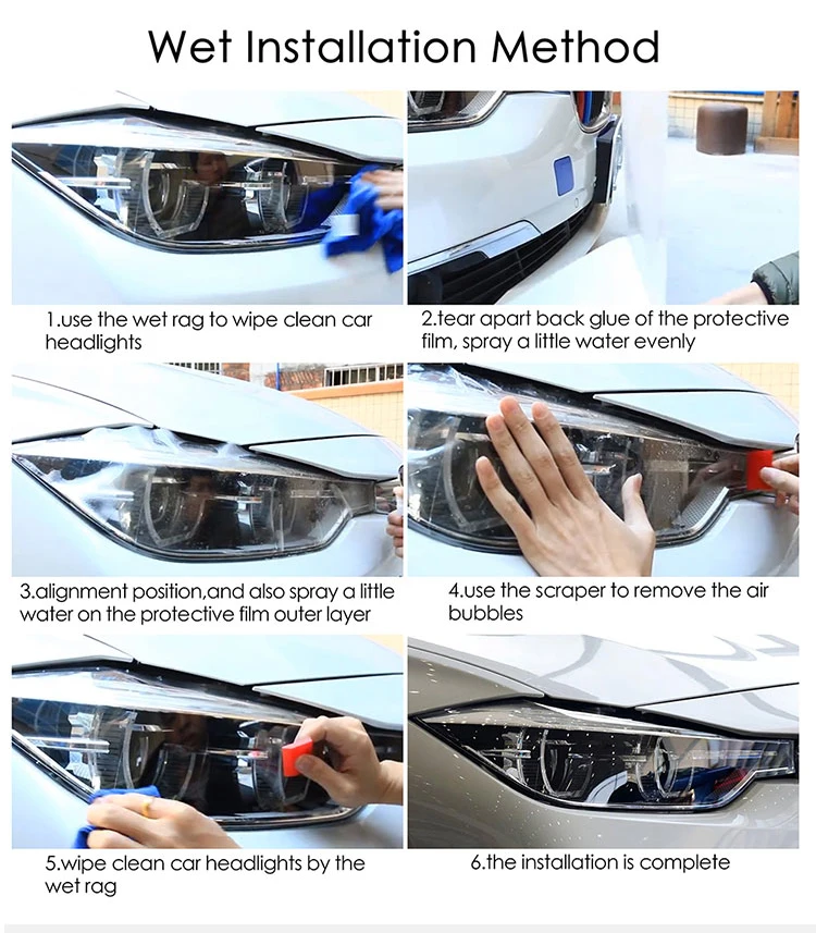 Accesorio adhesivo protector para faro exterior de coche