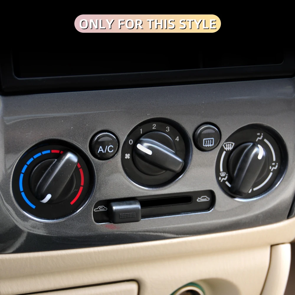 Perilla de aire acondicionado aluminio Mazda 323 626 Familia - imagen 3