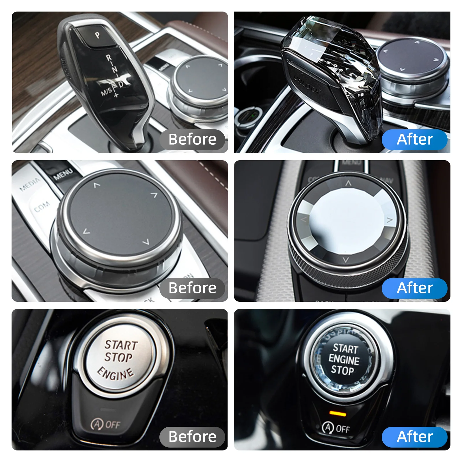 Perilla de cambio cristal para BMW F40-F46 G20-G28 - imagen 5