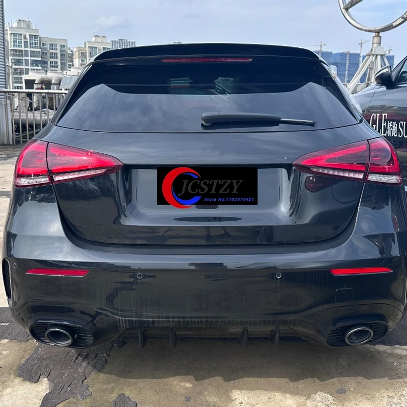 Alerón labio de carbono negro para Mercedes Clase A W177 2018+ - imagen 3