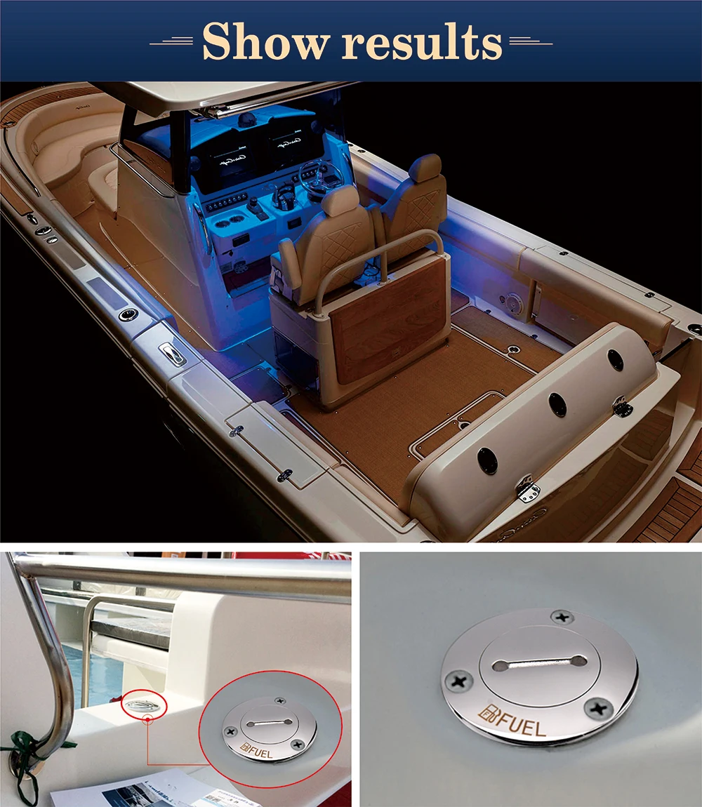 Tapa de combustible en acero inoxidable 316 para barco - imagen 3