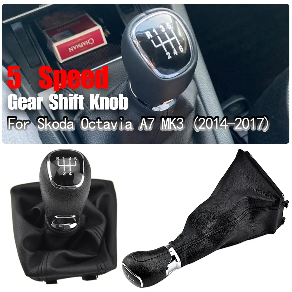 Pomo palanca de cambios para Skoda Octavia A7 2014-2017 5/6V - imagen 4