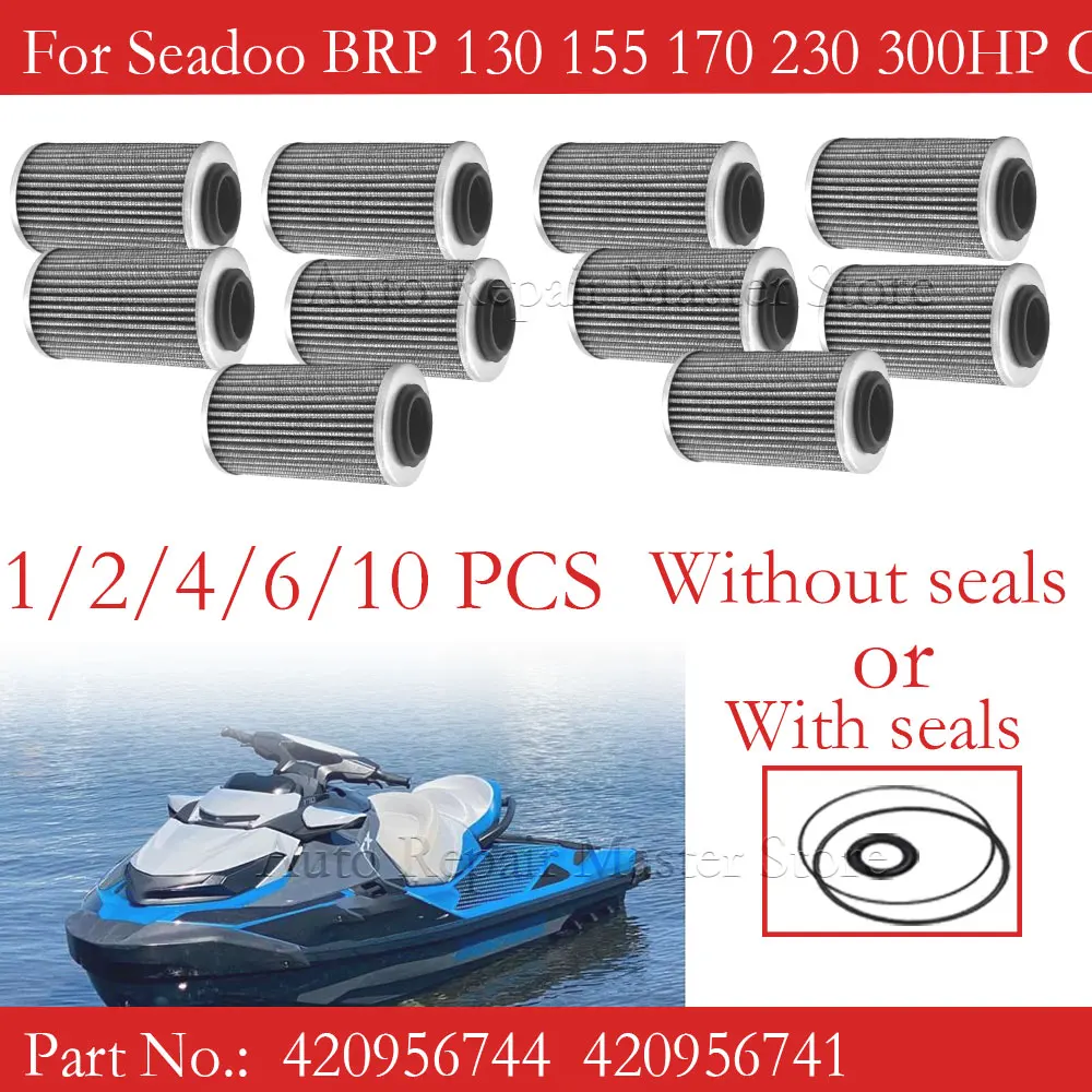 BRP 420956744 Filtro de aceite para Sea-Doo Rotax 1630 RXP-X/RXT-X/GTX