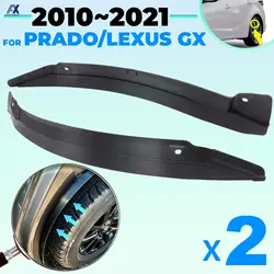 Guardabarros de rueda trasera de coche, guardabarros antisalpicaduras para Toyota Land Cruiser Prado 150 Lexus GX 2010-2022, 2 unidades
