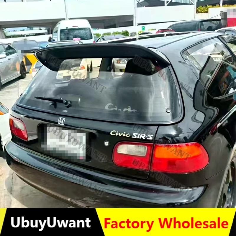 Para 1991-1995 Honda Civic SiR ii EG6 GEN 5 Hatcback alerón de maletero Kit de labio de techo alerón trasero de coche Kit Exterior de ala