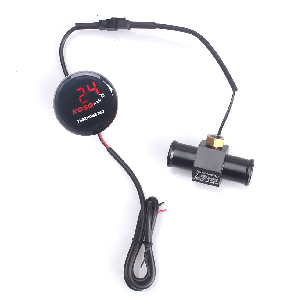 Termómetro digital moto KOSO pantalla LED sensor agua refrigerante - imagen 5