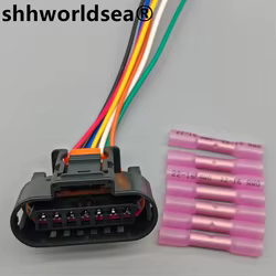 Shhworldsea 1930-0958 Conector impermeable de 7 vías, 1,5 mm