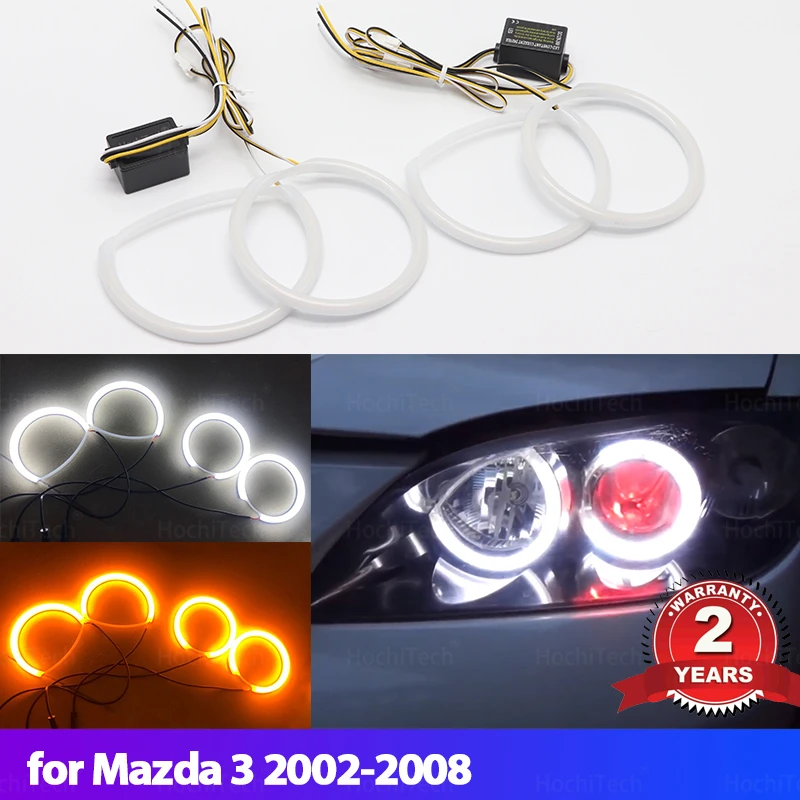 Kit ojos de ángel Mazda 3 BK 2003-2008 SMD LED luz blanca