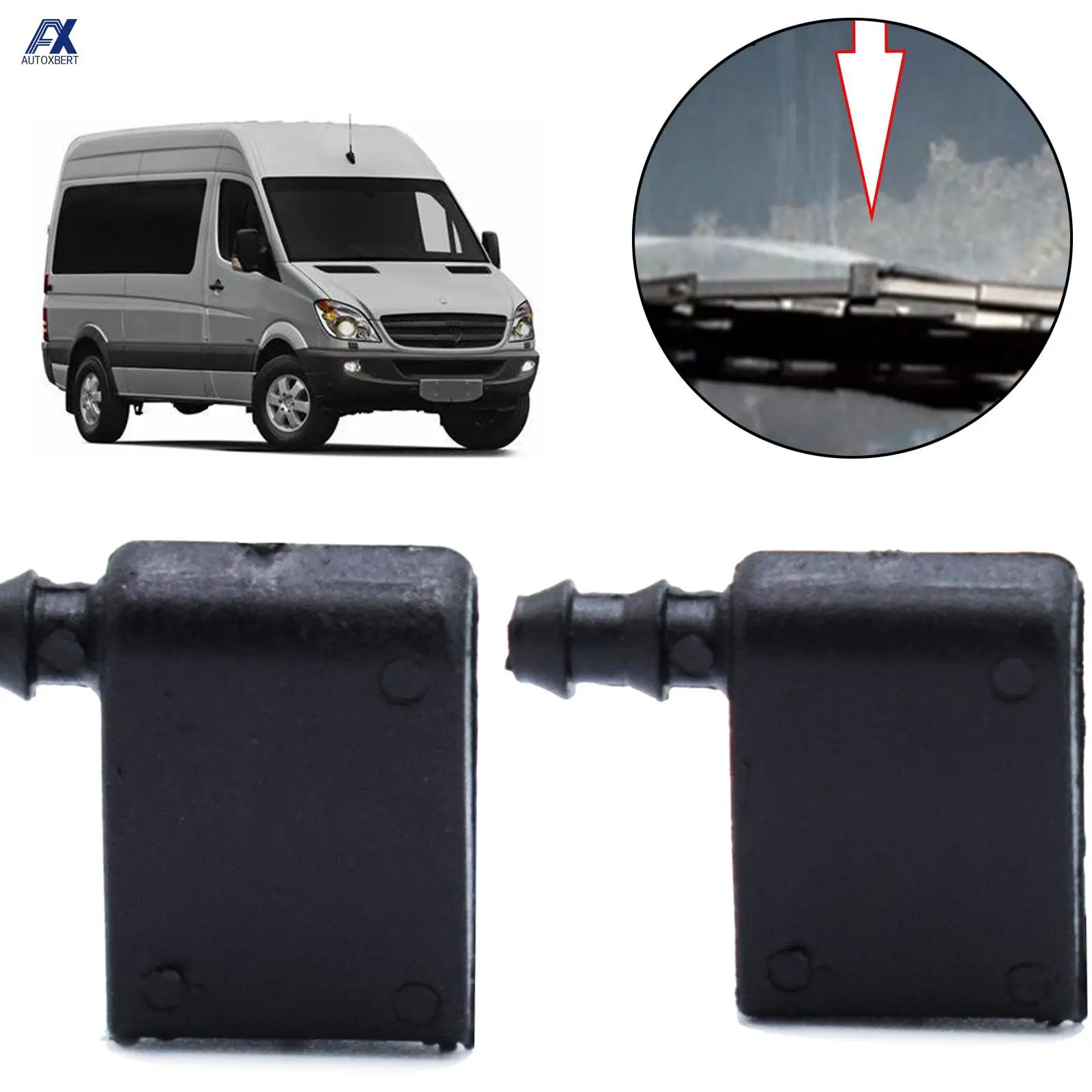 Boquilla lavaparabrisas universal Mercedes Sprinter y VW Crafter