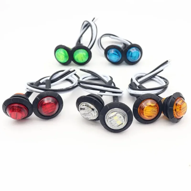 Piloto lateral LED 12V impermeable tipo bala para remolque