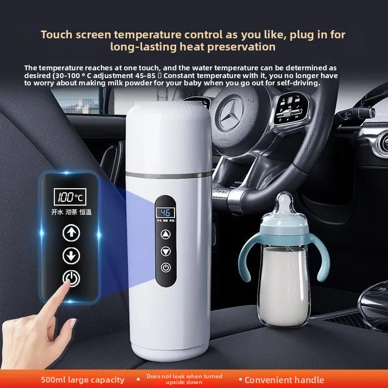 Hervidor agua eléctrico 12V/24V para coche con base giratoria - imagen 3