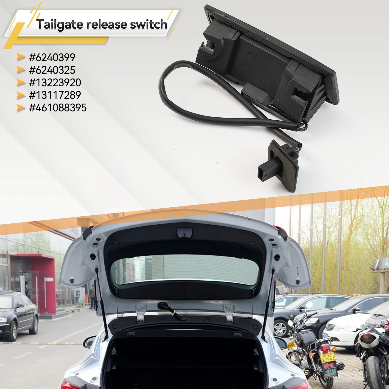 Vauxhall Opel Interruptor manija maletero Astra H 2004-2010 - imagen 2