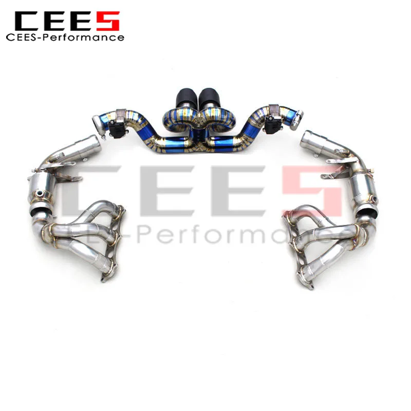 Escape cat-back con válvula CEES para Porsche 911 992 GT3 RS 4.0 - imagen 3