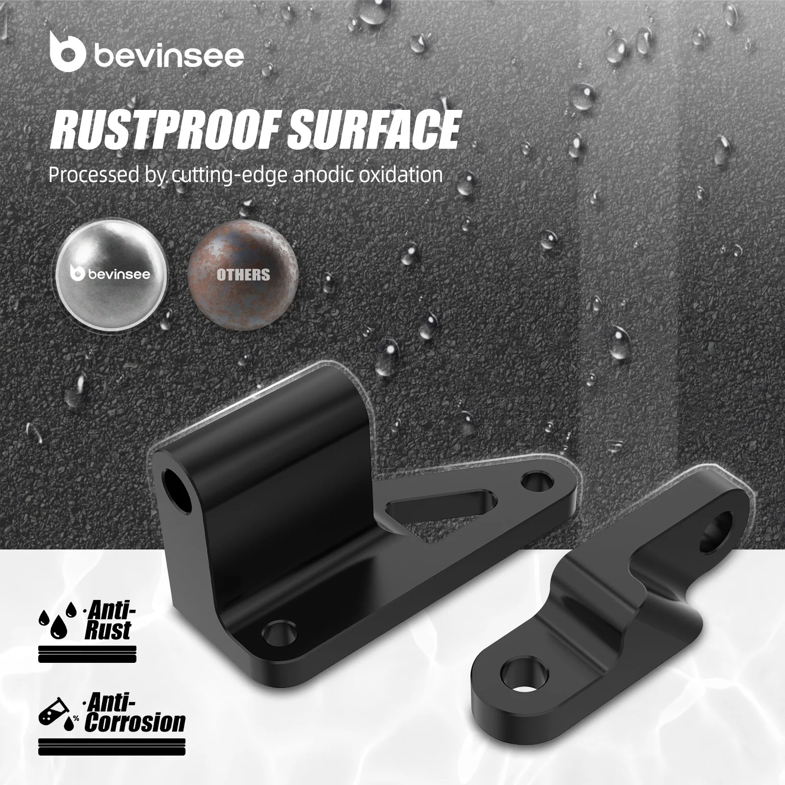 BEVINSEE 4.0L Kit de reubicación de alternador de motor de aluminio para Jeep XJ Wrangler Cherokee 1996-2002 - imagen 3