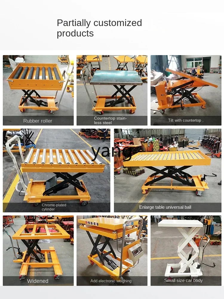 Plataforma elevadora hidráulica manual para camión – carga y descarga - imagen 4