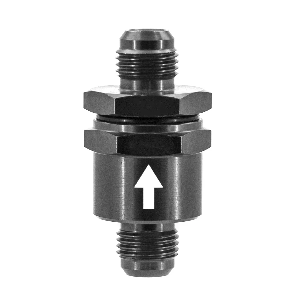 Válvula retención AN6 combustible aluminio anodizado – negro azul rojo - imagen 3