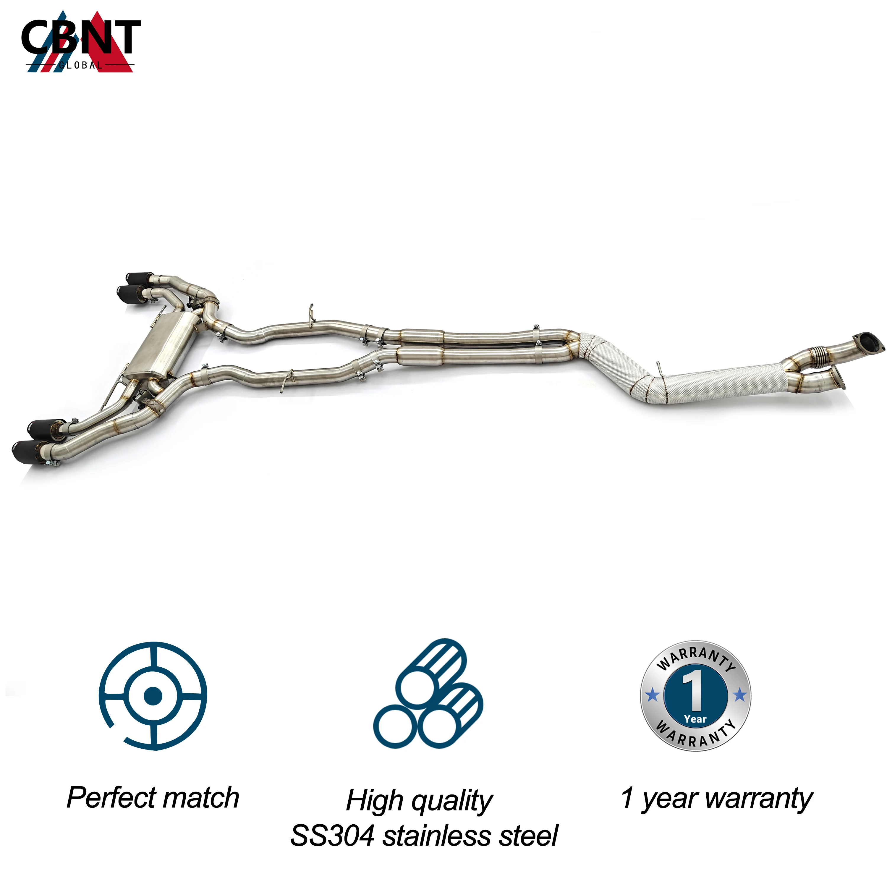 CBNT Escape catback Valvetronic BMW X3M G01 X4M G02 S58 - imagen 2