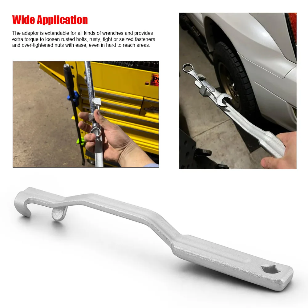 Wrench Extender Tool Bar 340MM Wrench Extension With 1/2 Inch Hole for Open End Wrench Extender 1/2 Torque Wrench for Mechanics - imagen 2