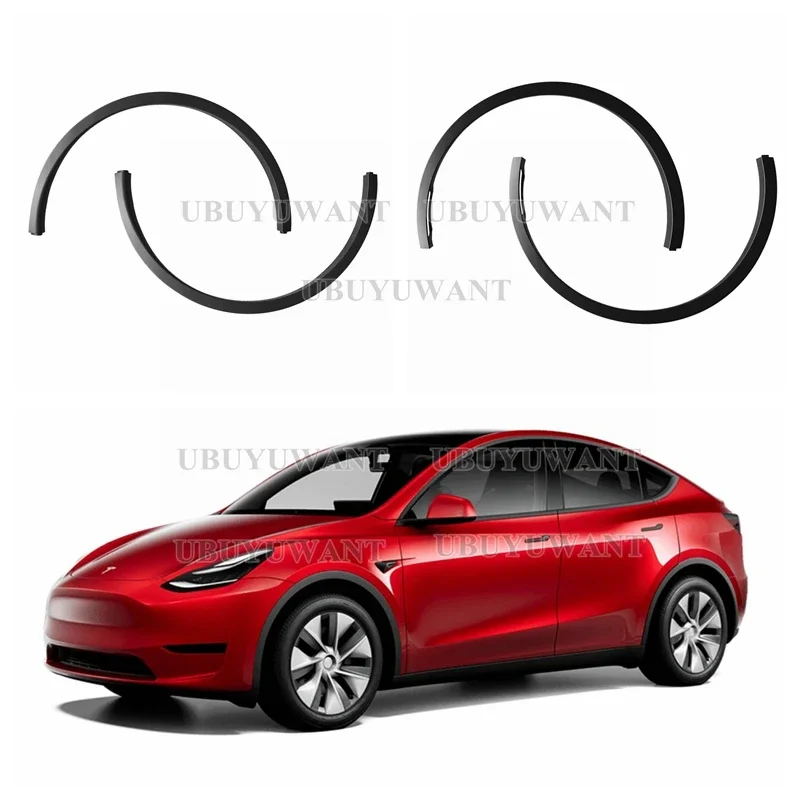 Protector de Cejas para Guardabarros de Coche, Tira Embellecedora para Arco de Rueda, Alta Calidad, 4 Piezas, Para Tesla Model Y 2020, 2021, 2022-2024 - imagen 3