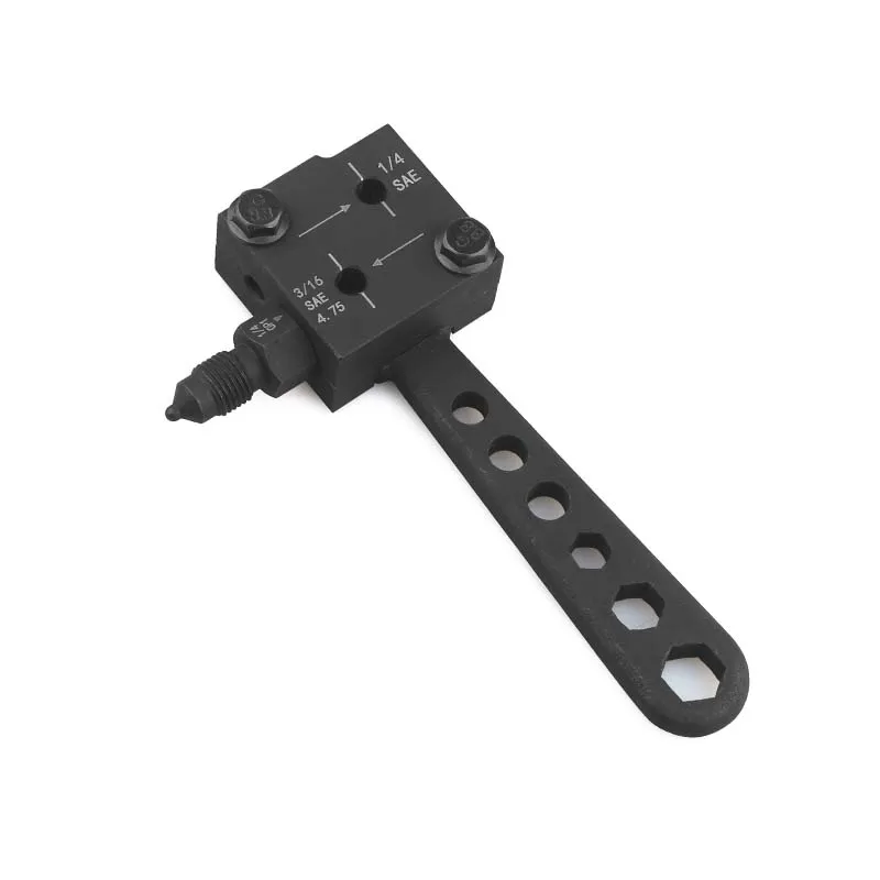 Herramienta de doble abocardado de línea de freno, 3/16 ", SAE DIN ISO, automotriz, desmontable, de mano, 45 grados, para manguera de freno, tubo de cobre de 4,75mm - imagen 5
