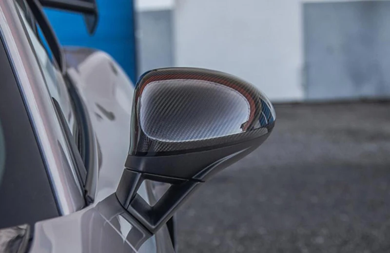 Cubierta de espejo lateral de fibra de carbono de repuesto DRY para Porsche Cayman 718 Boxster Cayman - imagen 3
