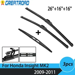 Escobillas limpiaparabrisas para Honda Insight MK2 juego completo