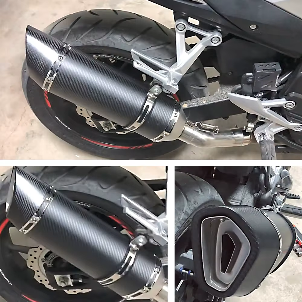 Silenciador escape carbono SR1-R 51mm universal – S1000RR MT-09 Ninja400 - imagen 5
