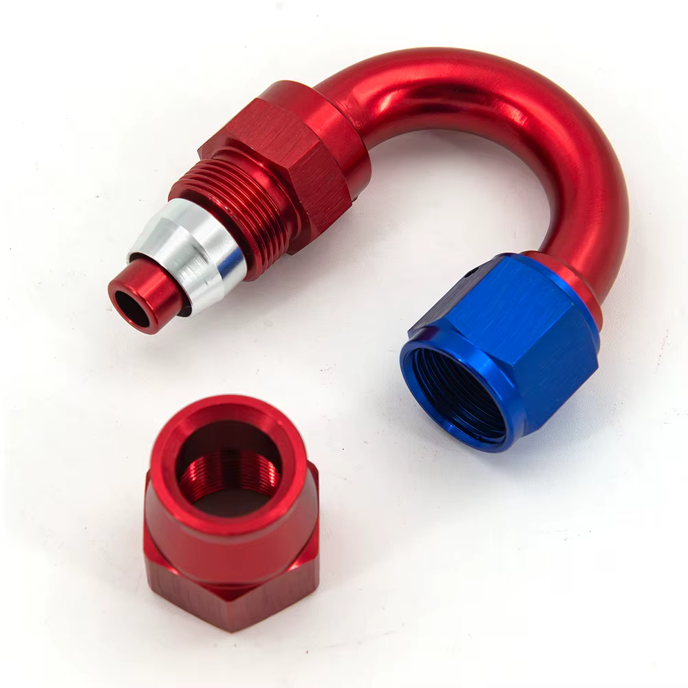 Racor reutilizable AN6 AN8 AN10 45-180° para manguera PTFE - imagen 4