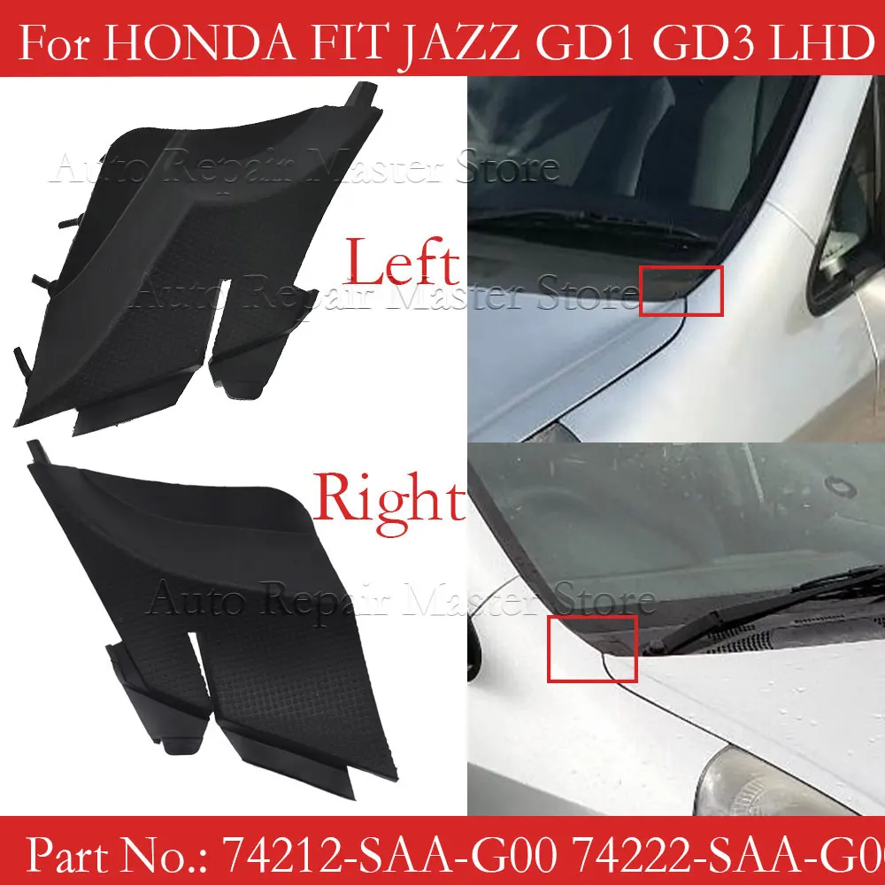 Tapa lateral limpiaparabrisas delantero Honda Jazz/Fit GD1 GD3 - imagen 2