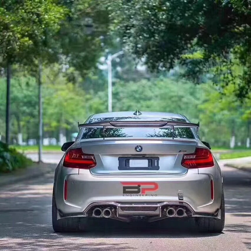 Para BMW Coupe F30 F80 F82 E90 E46 E92 M3 M4 alerón estilo MAD 100% alerón trasero Universal de fibra de carbono - imagen 2