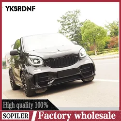 Parrilla frontal deportiva sin emblema para Smart 453 Fortwo y Forfour