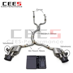 Escape Catback CEES Audi RS4/RS5 B9 2.9T 2017-2024 acero inoxidable