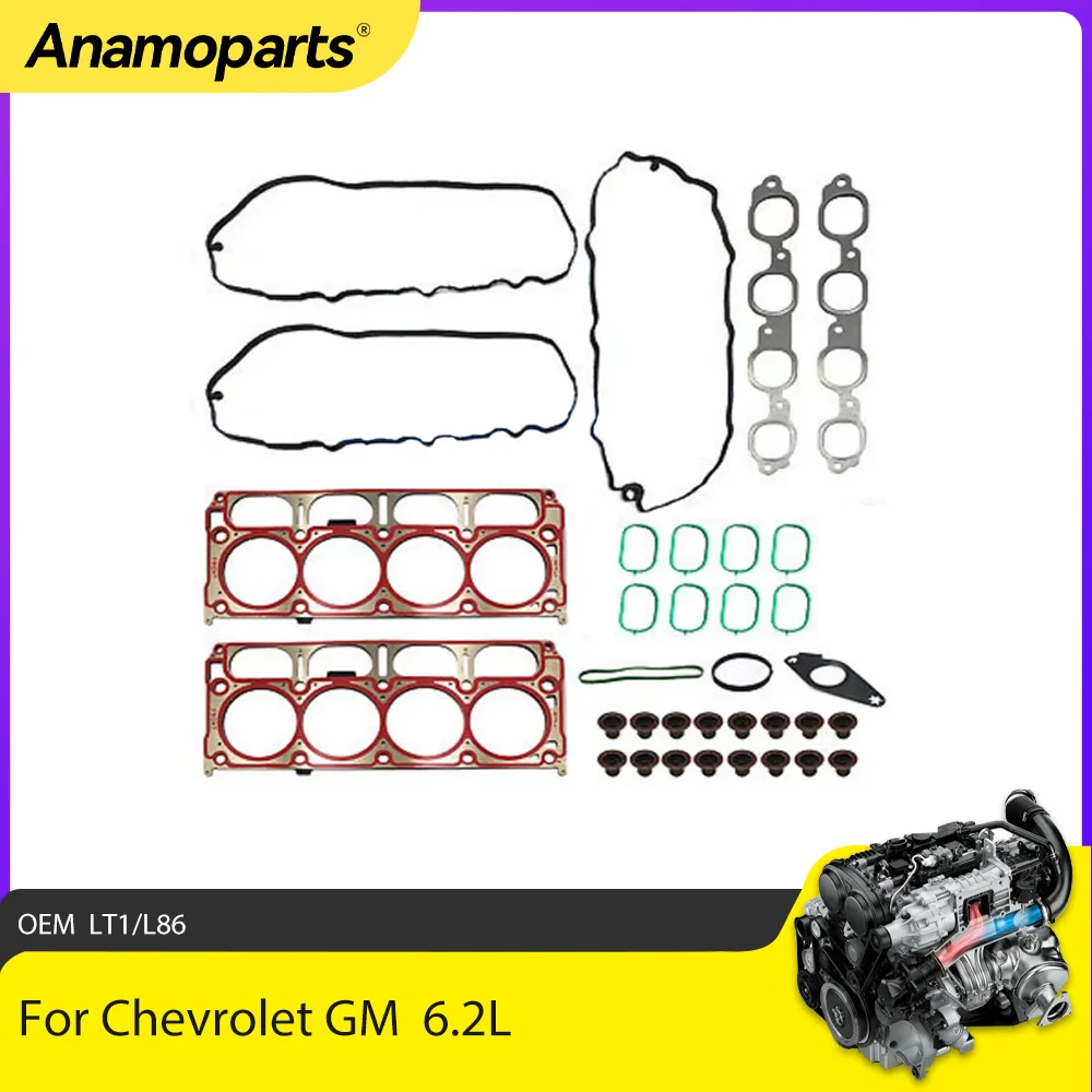 Kit completo de juntas para motor Chevrolet GM Gen V LT1 L86 6.2L