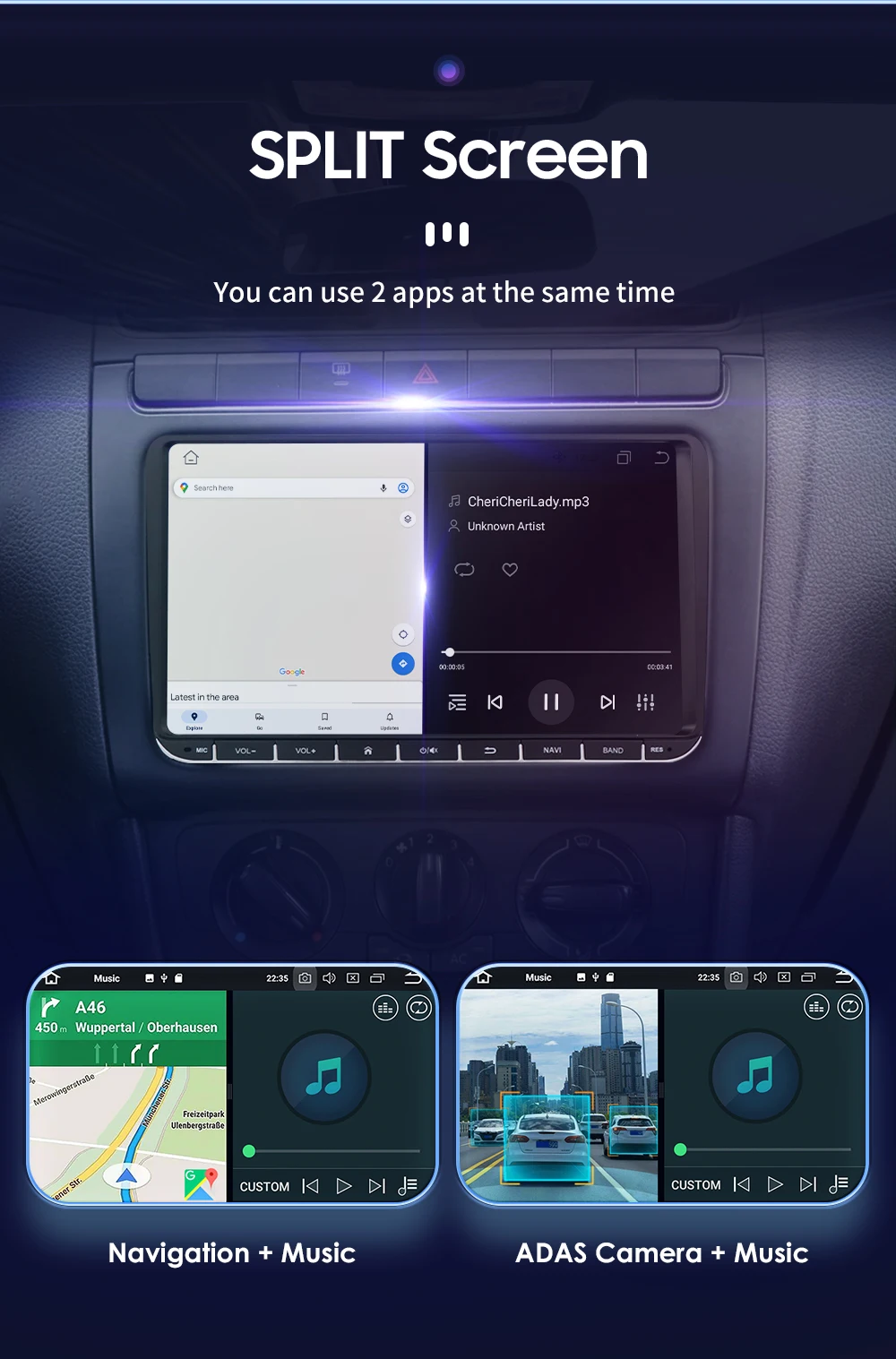 Función de pantalla dividida