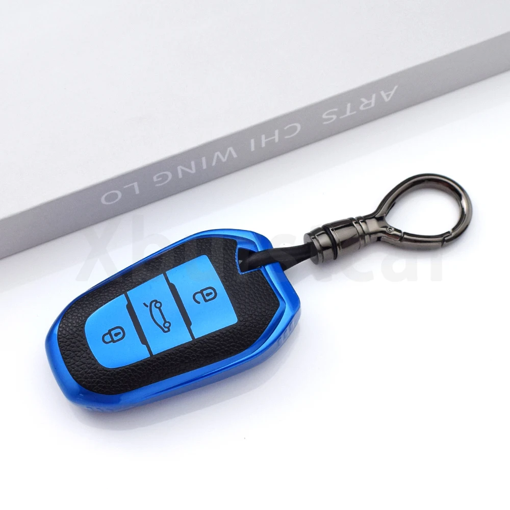 Funda de llave TPU efecto cuero para Peugeot 308 y Citroën C4 - imagen 5