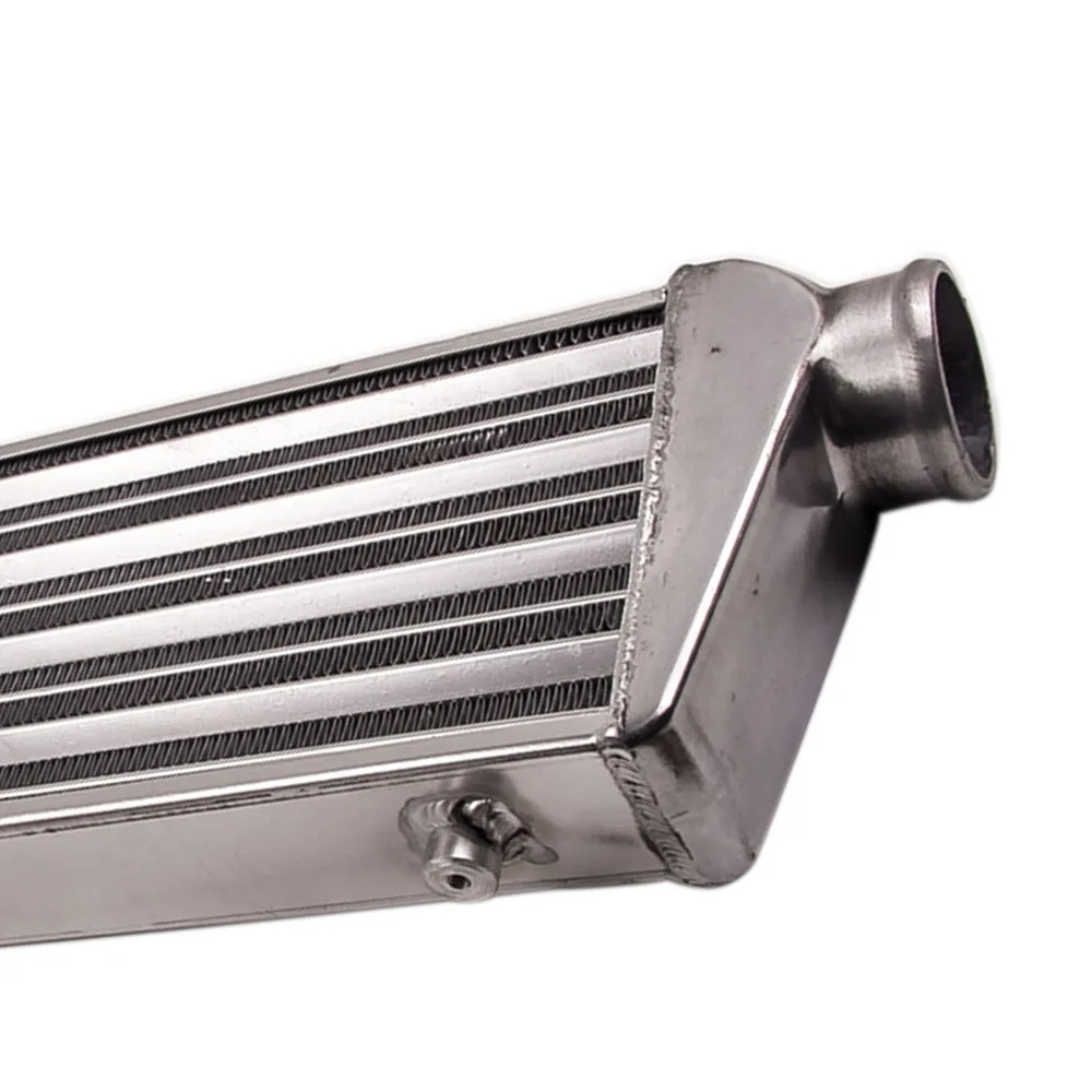 Vista lateral del intercooler universal